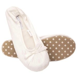 NWOT Jessica Simpson Satin Ballerina Slipper Flats